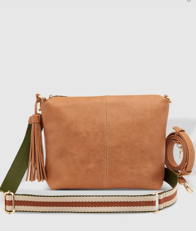 Daisy Crossbody Bag - Carmel Stripe | Louenhide | Women&#39;s Accessories | Thirty 16 Williamstown