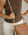 Daisy Crossbody Bag - Carmel Stripe | Louenhide | Women&#39;s Accessories | Thirty 16 Williamstown