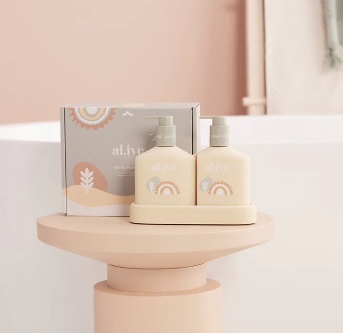 Duo Hair, Body Wash, Lotion & Tray - Gentle Pear | Al.ive Body | Bath Time | Thirty 16 Williamstown