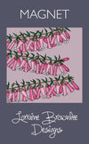 Fridge Magnet - Pink Heath | Lorraine Brownlee Designs | Kitchen Accessories | Thirty 16 Williamstown