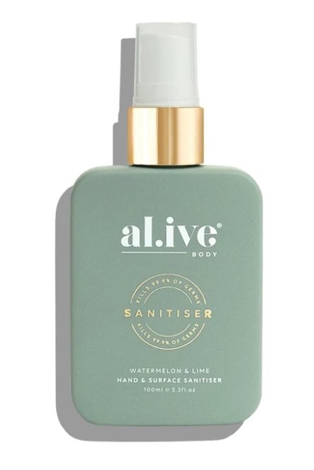 Hand &amp; Surface Sanitiser Spray - Watermelon &amp; Lime | Al.ive Body | Body Lotion &amp; Wash | Thirty 16 Williamstown