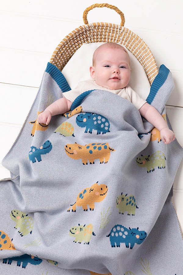 Henry Hippo Blanket | Indus | Bedding, Blankets &amp; Swaddles | Thirty 16 Williamstown