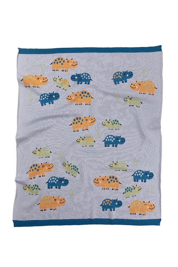 Henry Hippo Blanket | Indus | Bedding, Blankets &amp; Swaddles | Thirty 16 Williamstown