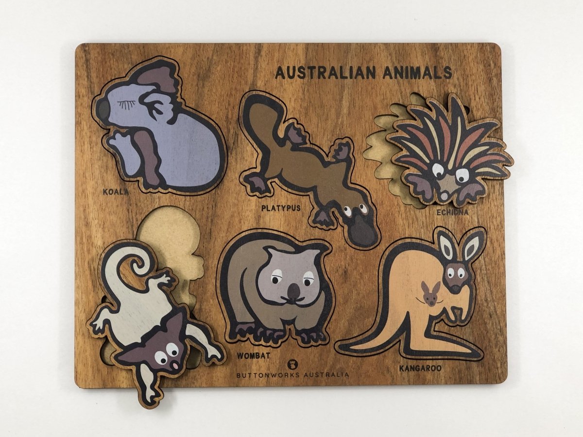 Jolly Animal Puzzle | Buttonworks Australia | Puzzles &amp; Games | Thirty 16 Williamstown