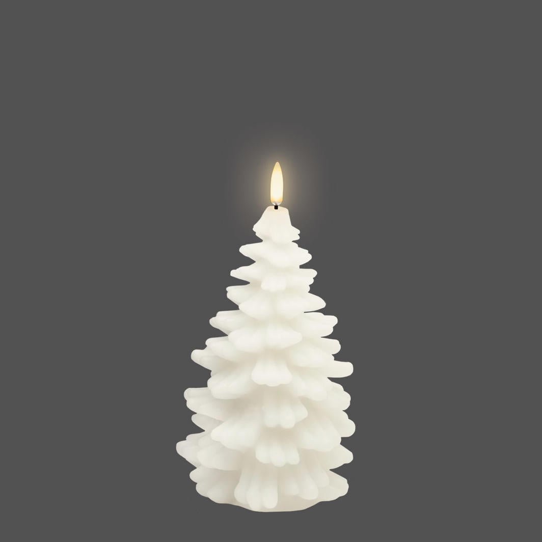 Large Nordic White Christmas Tree Candle (11cm x 18.2cm) | Enjoy Living | Flameless Candles | Thirty 16 Williamstown