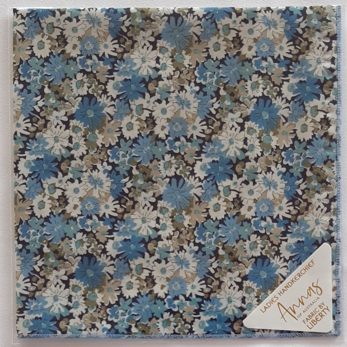 Liberty Print Hankie - Daisy Blue | Annas of Australia | Hankies | Thirty 16 Williamstown