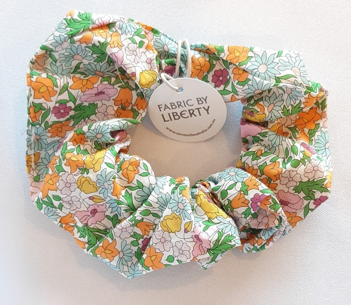 Liberty Print Scrunchie - Happy Days | Annas of Australia | Hair Accessories | Thirty 16 Williamstown