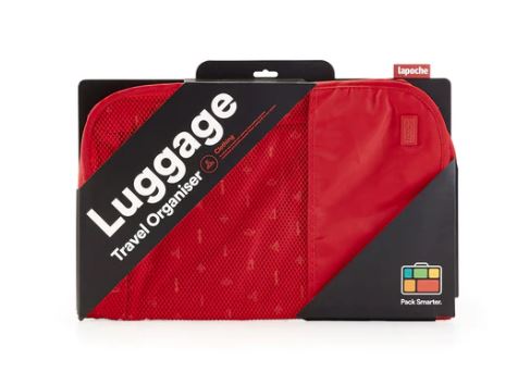 Luggage Organiser Large - Red | Lapoche | Travel Accessories | Thirty 16 Williamstown