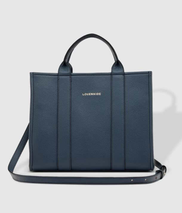 Manhattan Tote Bag - Steel Blue | Louenhide | Women&#39;s Accessories | Thirty 16 Williamstown