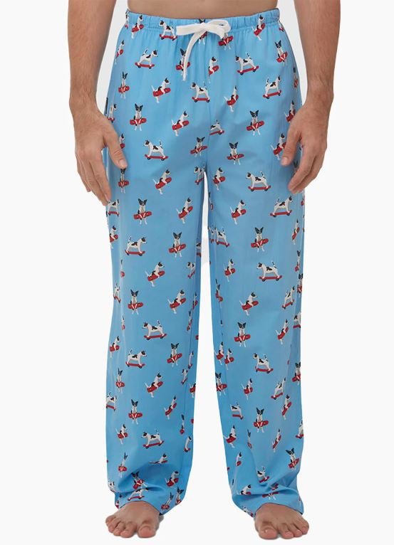 Mens Jack Russell Bamboo Sleep Pant - Blue | Bamboozld | Mens Sleepwear | Thirty 16 Williamstown