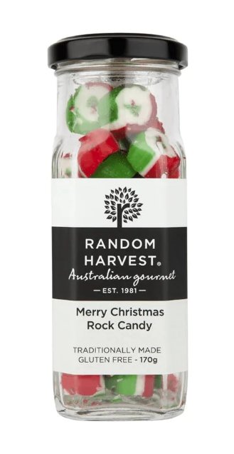 Merry Christmas Rock Candy 170g | Random Harvest | Festive Food | Thirty 16 Williamstown