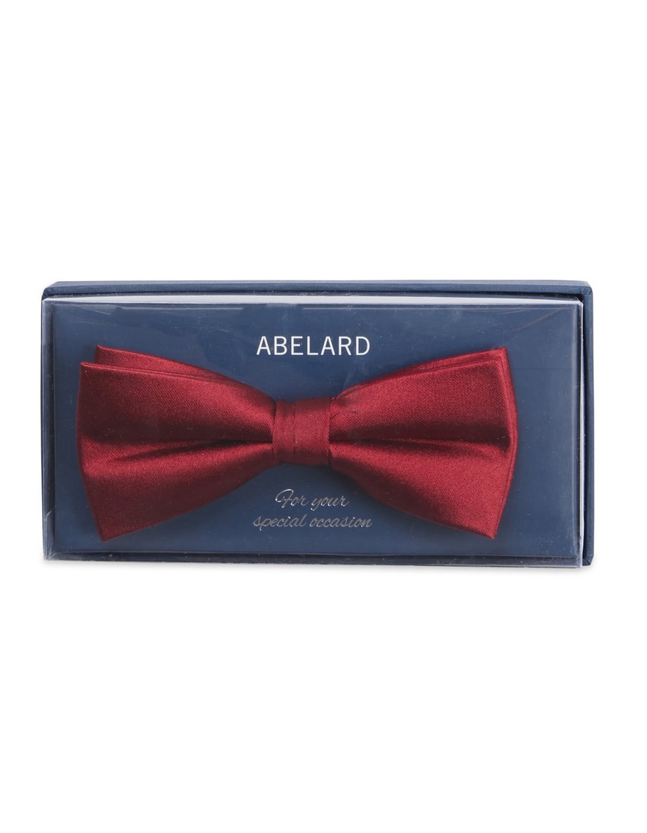 Plain Satin Bow Tie - Burgundy | Abelard | Men&#39;s Accessories | Thirty 16 Williamstown