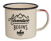 The Adventure Begins Enamel Camping Mug | Gentlemen&#39;s Hardware | Men&#39;s Accessories | Thirty 16 Williamstown