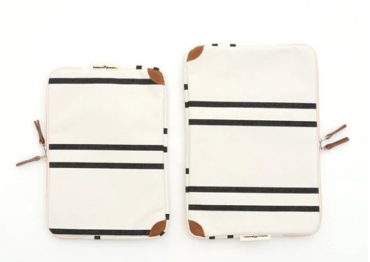 The Laptop Sleeve - Black Two Stripe | Business &amp; Pleasure Co | Beach Collections | Thirty 16 Williamstown