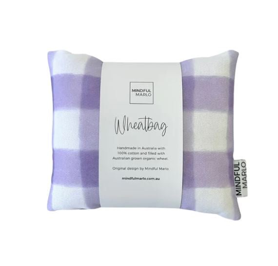 Wheatbag - Gingham Violet | Mindful Marlo | Heat Packs, Eye Pillows &amp; Masks | Thirty 16 Williamstown