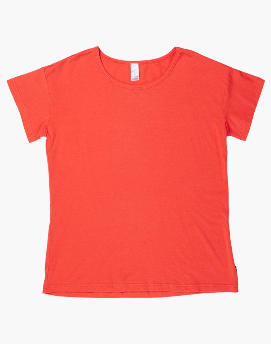 Womens Comfy Bamboo Sleep Tee - Coral | Bamboozld | Women&#39;s Sleepwear | Thirty 16 Williamstown