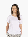 Womens Comfy Bamboo Sleep Tee - White | Bamboozld | Women&#39;s Sleepwear | Thirty 16 Williamstown