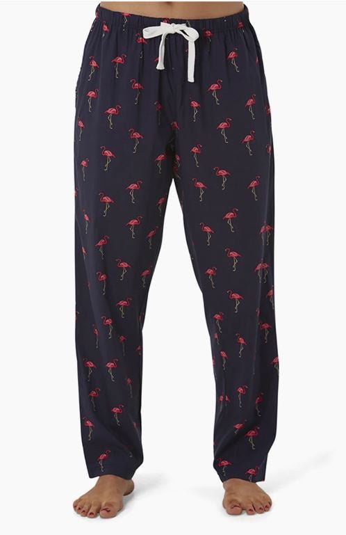 Womens Flamingo Bamboo Sleep Pant - Navy | Bamboozld | Women&#39;s Sleepwear | Thirty 16 Williamstown